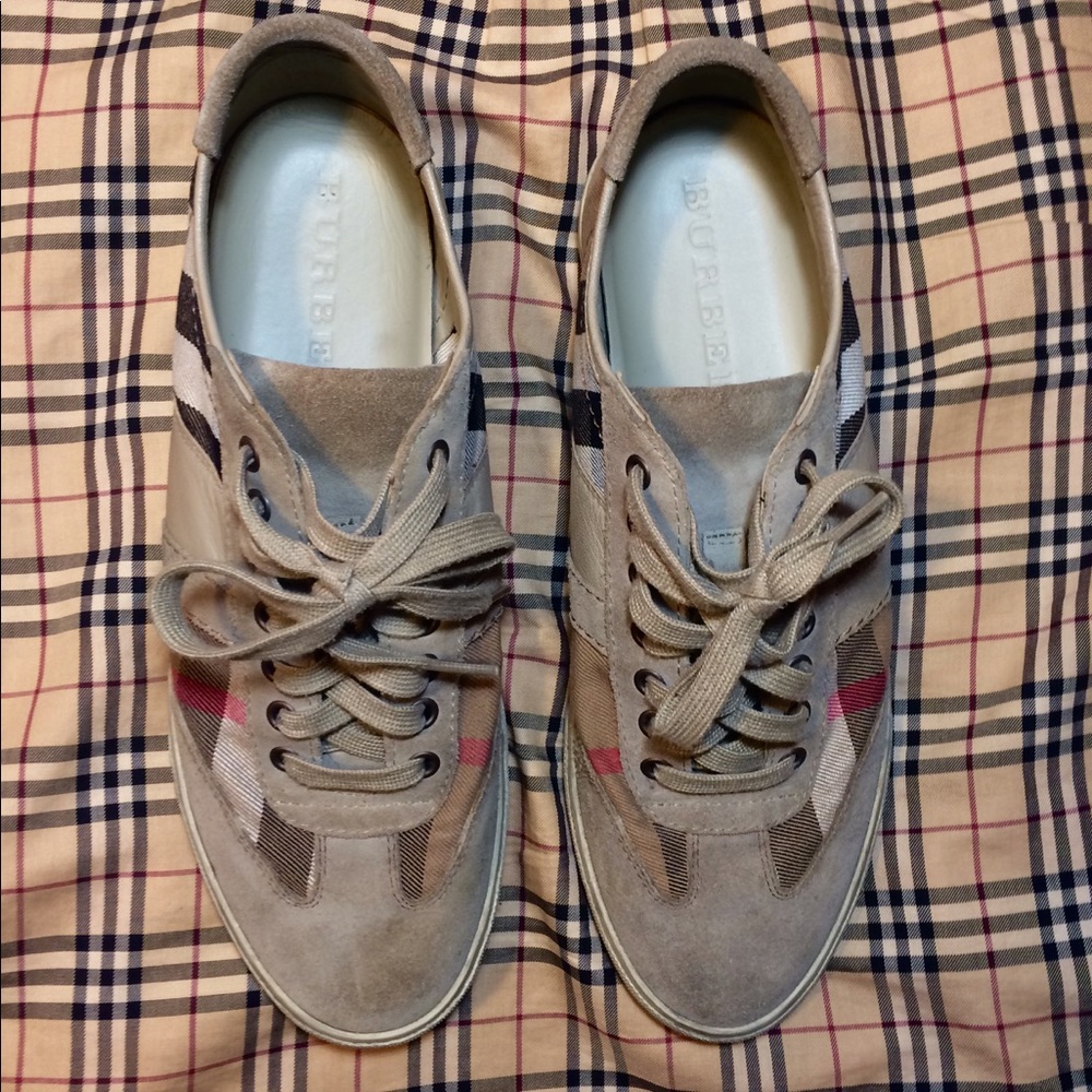 Burberry nova check court shoes